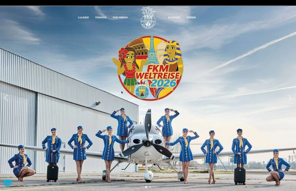Webdesign Referenz FKM Lach Moro – Verein · Faschingsgilde, gestaltet von Schlerege Medien Königsbrunn
