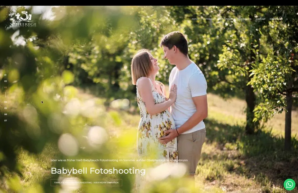 Webdesign Referenz Schlerege Fotografie – Fotografie, gestaltet von Schlerege Medien Königsbrunn